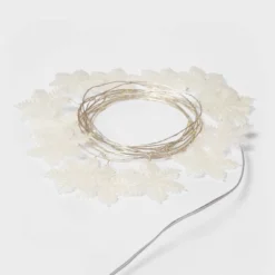 30ct LED Dewdrop With Glittered Snowflakes Christmas Indoor Novelty String Lights Warm White With Silver Wire - Wondershop™ -Wondershop GUEST 8b1641c5 dd84 4380 b539 86c28e4152ea