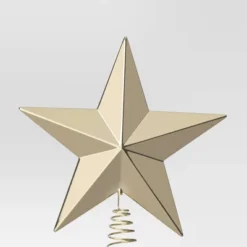 8.5" Unlit Plastic Shiny Gold 5 Point Star Christmas Tree Topper With Coil - Wondershop™ -Wondershop GUEST 920a423e fe8e 4728 8786 28ba75359888