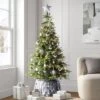 5.5' Pre-Lit Indexed Balsam Fir Artificial Christmas Tree With Twinkling White LED Lights - Wondershop™