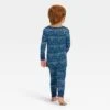 Toddler Hanukkah Ribbed Long Sleeve Shirt And Pants Holiday Matching Family Pajama Set - Wondershop™ Blue