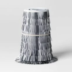 Christmas Mirrored Metallic Fringe Fabric Tree Collar Silver - Wondershop™ -Wondershop GUEST 9905e026 b938 4fdb 97ea c6daee4fa209