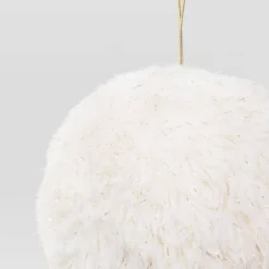 Christmas Fabric White Ball Ornament - Wondershop™ -Wondershop GUEST 9ea6555c 90b9 413e b67f 5125c79c8933