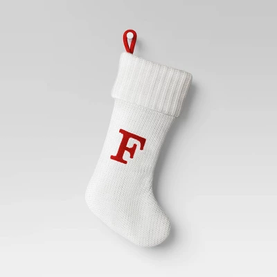 Knit Monogram Christmas Stocking White - Wondershop™ 8 Knit Monogram Christmas Stocking White - Wondershop™ - Image 8
