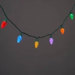 25ct LED C9 Faceted Christmas String Lights With Green Wire - Wondershop™ -Wondershop GUEST a27ca4da 49b4 4781 9cde b205d6dba5ad