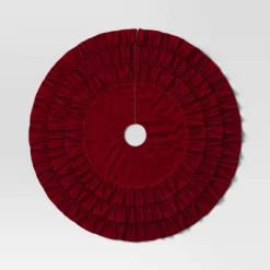 48" Velvet Tree Skirt With 3 Layers Of Ruffles - Wondershop™ -Wondershop GUEST a664b47b fdf8 49cc b448 ac2027232ffc
