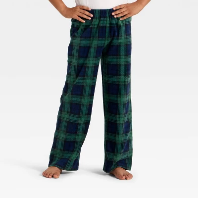 Kids' Plaid Microfleece Holiday Matching Family Pajama Pants - Wondershop™ Navy Blue 1 Kids' Plaid Microfleece Holiday Matching Family Pajama Pants - Wondershop™ Navy Blue