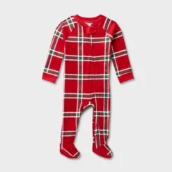 Baby Plaid Ribbed Holiday Matching Family Footed Pajamas - Wondershop™ Red -Wondershop GUEST aa05057a c294 41ee b57d 3e76e744d570