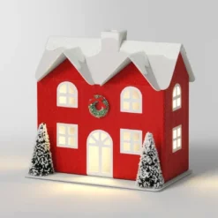 12pc Battery Operated Glittered Paper Christmas Village Set With Bottle Brush Trees And Snowmen - Wondershop™ White/Pink/Blue 17 12pc Battery Operated Glittered Paper Christmas Village Set With Bottle Brush Trees And Snowmen - Wondershop™ White/Pink/Blue -Wondershop GUEST af76c2c8 09d0 4777 81a5 5d85296a0f43