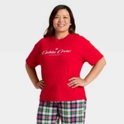 Women's "Cabin Crew" Short Sleeve Holiday Matching Family Pajama Shirt - Wondershop™ Red 8 Women's "Cabin Crew" Short Sleeve Holiday Matching Family Pajama Shirt - Wondershop™ Red -Wondershop GUEST b00148f9 47dc 4037 9285 ee371d383739