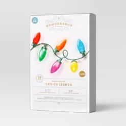 25ct LED C9 Classic Glow Indoor Outdoor Christmas String Lights With Green Wire - Wondershop™ -Wondershop GUEST b20ade25 9d0e 4c2f b8ab 037475735cbe