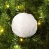 Christmas Fabric White Ball Ornament - Wondershop™