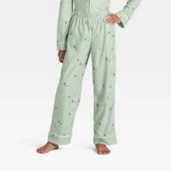 Kids' Gingerbread Striped Long Sleeve Shirt And Pants Holiday Matching Family Pajama Set - Wondershop™ Cream -Wondershop GUEST ba62f861 f58b 4f8e a1f6 7cb8b32c6d18