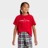Kids' "Cabin Crew" Short Sleeve Holiday Matching Family Pajama Shirt - Wondershop™ Red