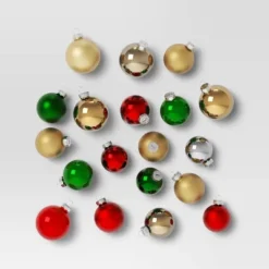 42ct Round Glass Christmas Tree Ornament Set - Wondershop™ -Wondershop GUEST c1a2c68b 77f7 4388 b466 a8cdb0fe84cc