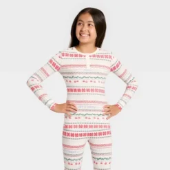 Kids' "Let It Snow" Fair Isle Cozy Knit Long Sleeve Shirt And Pants Holiday Matching Family Pajama Set - Wondershop™ Cream 6 Kids' "Let It Snow" Fair Isle Cozy Knit Long Sleeve Shirt And Pants Holiday Matching Family Pajama Set - Wondershop™ Cream -Wondershop GUEST c4341c95 df39 44ae 987b 7bc67788e01c
