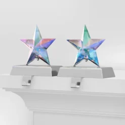 2pk Christmas Lit Iridescent Star Stocking Holder - Wondershop™ 6 2pk Christmas Lit Iridescent Star Stocking Holder - Wondershop™ -Wondershop GUEST cb3365da f1ca 4466 86c8 110838c14d11