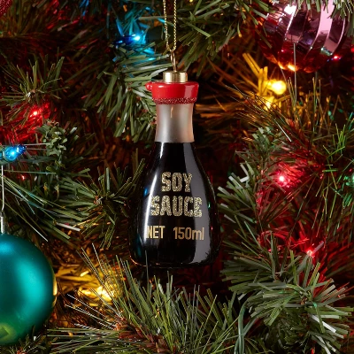 Glass Soy Sauce Bottle Christmas Tree Ornament - Wondershop™ 1 Glass Soy Sauce Bottle Christmas Tree Ornament - Wondershop™