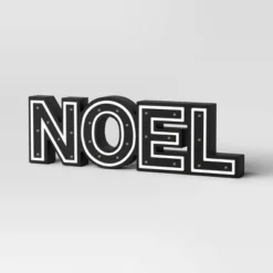 16"x4.75" Battery Operated Lit Wood 'Noel' Tabletop Sign - Wondershop™ Black 5 16"x4.75" Battery Operated Lit Wood 'Noel' Tabletop Sign - Wondershop™ Black -Wondershop GUEST cdb78b9b 79d1 4ca9 bf37 b97b1a1e8c0b