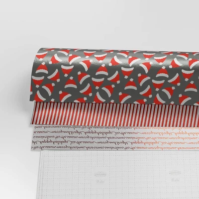 30” 3pk Christmas Premium Wrap Pack Red/White/Silver - Wondershop™ 2 30” 3pk Christmas Premium Wrap Pack Red/White/Silver - Wondershop™ - Image 2