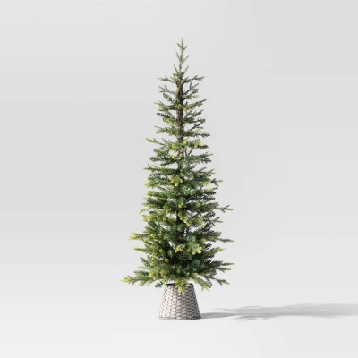 5' Pre-Lit Potted Slim Balsam Artificial Christmas Tree - Wondershop™ 2 5' Pre-Lit Potted Slim Balsam Artificial Christmas Tree - Wondershop™ - Image 2