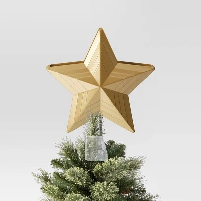 10" 4 Lit-Led Gold Star Projects Peace/Joy And Stars/Dots Christmas Tree Topper - Wondershop™ 2 10" 4 Lit-Led Gold Star Projects Peace/Joy And Stars/Dots Christmas Tree Topper - Wondershop™ - Image 2