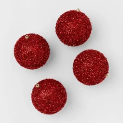 9pc Tinsel Ball Christmas Tree Ornament Set - Wondershop™ -Wondershop GUEST d7c168b6 92bf 45f2 a593 e0eb158ecde3