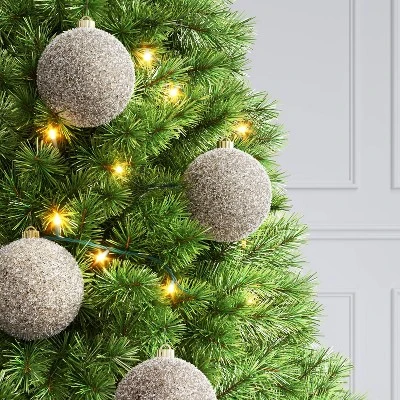 4ct 150mm Christmas Tinsel Ornament Set Champagne Gold - Wondershop™ 1 4ct 150mm Christmas Tinsel Ornament Set Champagne Gold - Wondershop™