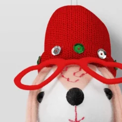 Fabric Dog Head Plaid Scarf Christmas Tree Ornament - Wondershop™ -Wondershop GUEST dbe64ecf 81fe 49dc 9643 028bbfaa09d6