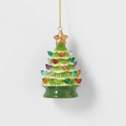 Lit Ceramic Retro Christmas Tree Ornament - Wondershop™ 6 Lit Ceramic Retro Christmas Tree Ornament - Wondershop™ -Wondershop GUEST ddb44c80 8bcd 4e09 88d0 18792ad8ca7c