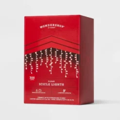 300ct High Density Christmas Icicle Lights Clear With White Wire - Wondershop™: Indoor/Outdoor, Incandescent 6 300ct High Density Christmas Icicle Lights Clear With White Wire - Wondershop™: Indoor/Outdoor, Incandescent -Wondershop GUEST df02da21 f801 4789 aea1 da94ea459138