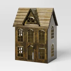 Christmas Lit Metal House Decor Champagne Gold - Wondershop™ -Wondershop GUEST df76bf9a cf44 43e7 8e0f 122c8901c661