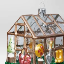 Christmas Glass Green House Ornament - Wondershop™ -Wondershop GUEST e325b331 7865 4a16 9ddc 1ef730d2ddb9