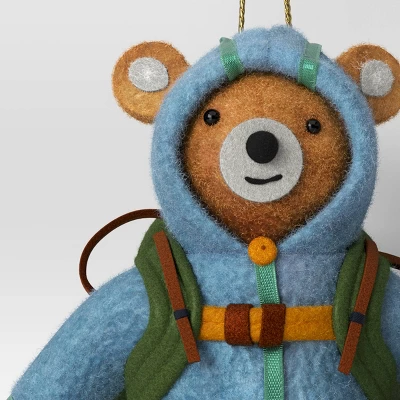 Christmas Fabric Camping Bear Ornament - Wondershop™ 2 Christmas Fabric Camping Bear Ornament - Wondershop™ - Image 2