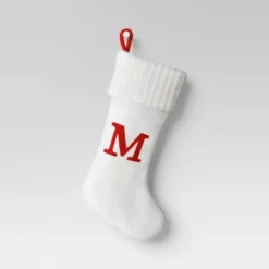 Knit Monogram Christmas Stocking White - Wondershop™ 34 Knit Monogram Christmas Stocking White - Wondershop™ -Wondershop GUEST ea931c04 1c18 4a27 aaaa dd353950034b