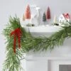 6' Christmas Unlit Norfolk Pine Draping With Red Bows Garland - Wondershop™