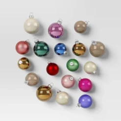 42pc Round Glass Christmas Tree Ornament Set - Wondershop™ 18 42pc Round Glass Christmas Tree Ornament Set - Wondershop™ -Wondershop GUEST eb9faad1 c725 4b07 98d9 88f6490cb559