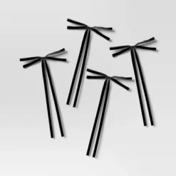 4ct Faux Velvet Fabric Christmas Decorative Bow - Wondershop™ -Wondershop GUEST ecb524ab e784 45c9 ba4a c1ede19fcc9b