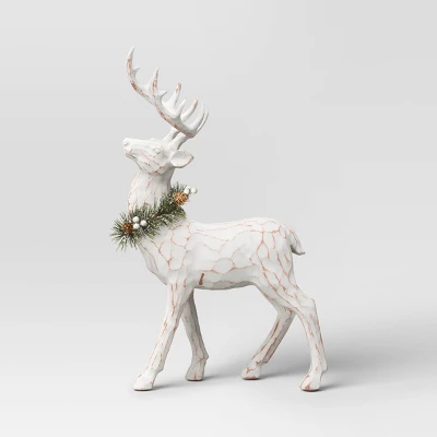 18" Standing Reindeer Animal Sculpture - Wondershop™ White 2 18" Standing Reindeer Animal Sculpture - Wondershop™ White - Image 2