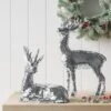 Christmas Silver Standing Deer Decor - Wondershop™