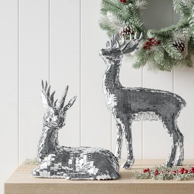 Christmas Silver Standing Deer Decor - Wondershop™ 1 Christmas Silver Standing Deer Decor - Wondershop™