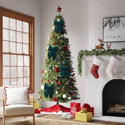 6.5" Christmas Tinsel Bow Ornament Dark Green - Wondershop™ 1 6.5" Christmas Tinsel Bow Ornament Dark Green - Wondershop™