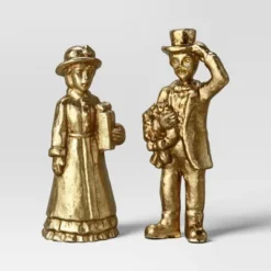 8pk Christmas Poly Animals/Trees/People Decor Set Gold - Wondershop™ -Wondershop GUEST f5d0e3e3 e887 4d66 9d90 c2a9f2948060