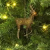 Christmas Wire Wrapped Reindeer Ornament Gold - Wondershop™