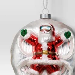 Christmas Glass Santa In Snow Ornament - Wondershop™ -Wondershop GUEST fa71fab8 bde1 40c3 b3d6 e65aede2ce5a