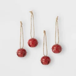 4ct Jingle Bell Christmas Ornament Set - Wondershop™ -Wondershop GUEST fc0eab38 1011 4cc3 9418 175db3a1da55