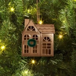 Christmas House Ornament Bronze Finish Single Chimney - Wondershop™
