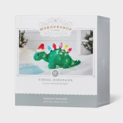 15" Incandescent Tinsel Dinosaur With Santa Hat Christmas Novelty Sculpture Light - Wondershop™ -Wondershop GUEST ff89238c a5d4 4a7e b1fc eac9f99c2c96